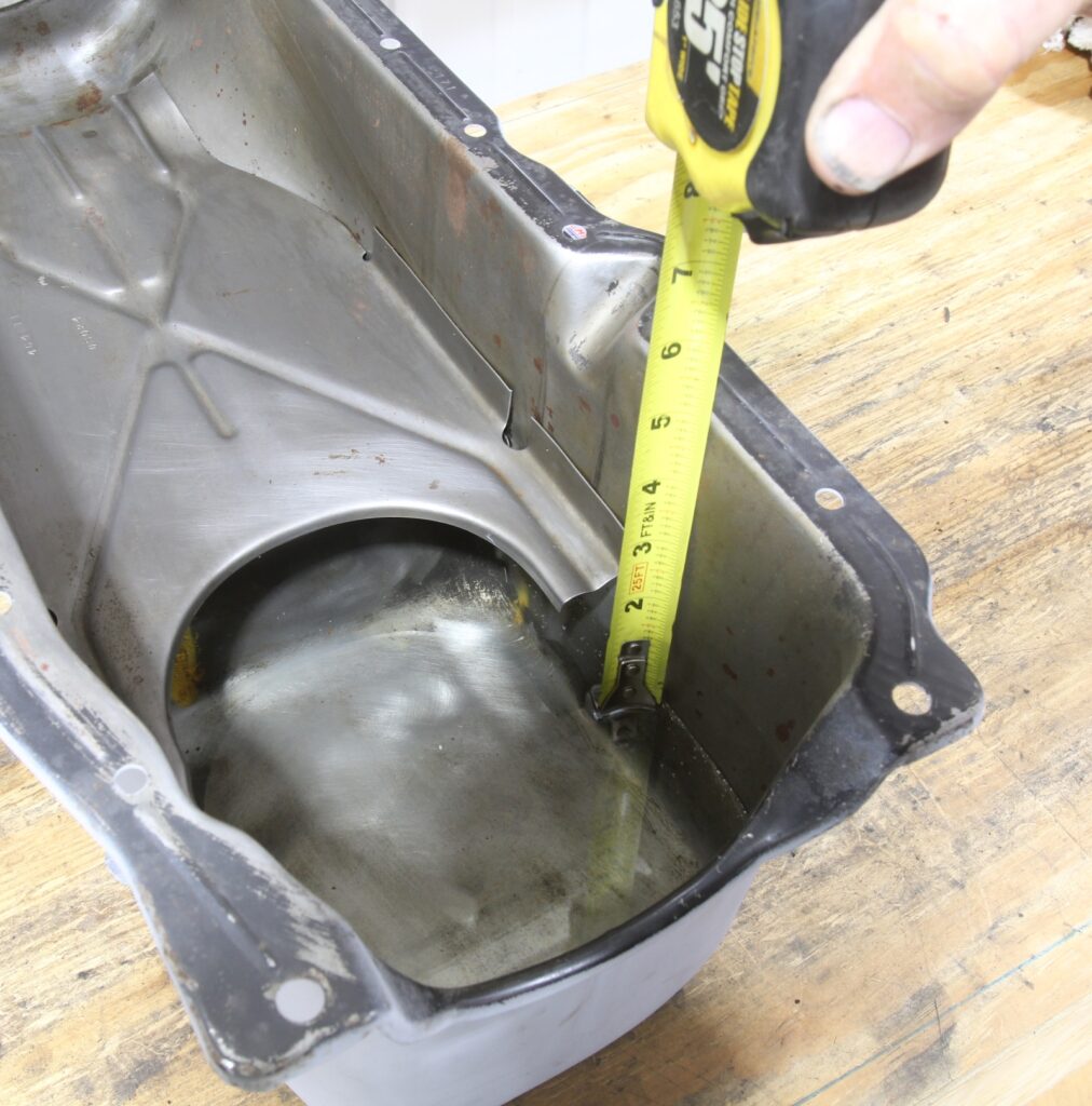 003-1012x1024-1 Checking oil level in stock small Chevy oil pan