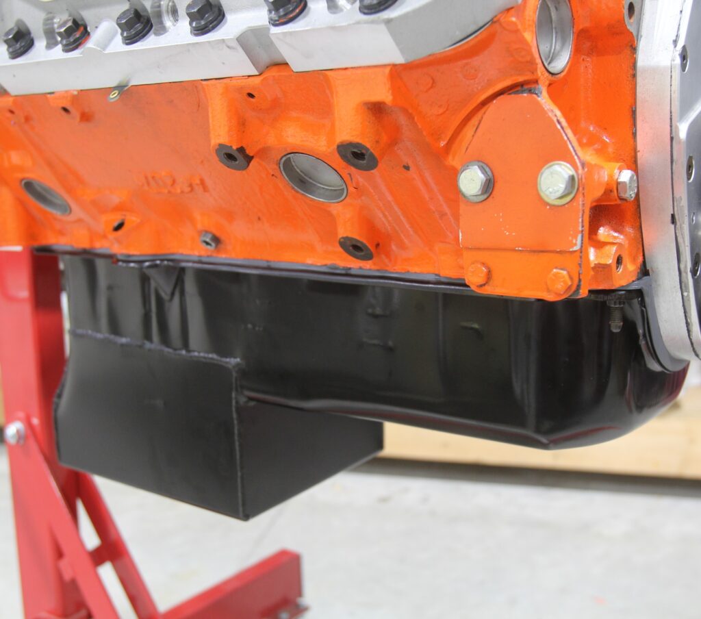 009-1024x904-1 Summit Racing oil pan on small block Chevy