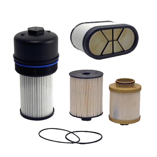 assortment-of-wix-filters-for-a-diesel-ford-truck assortment of wix filters for a diesel ford truck