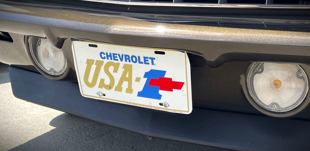 Chevy USA-1 Bowtie License Plate