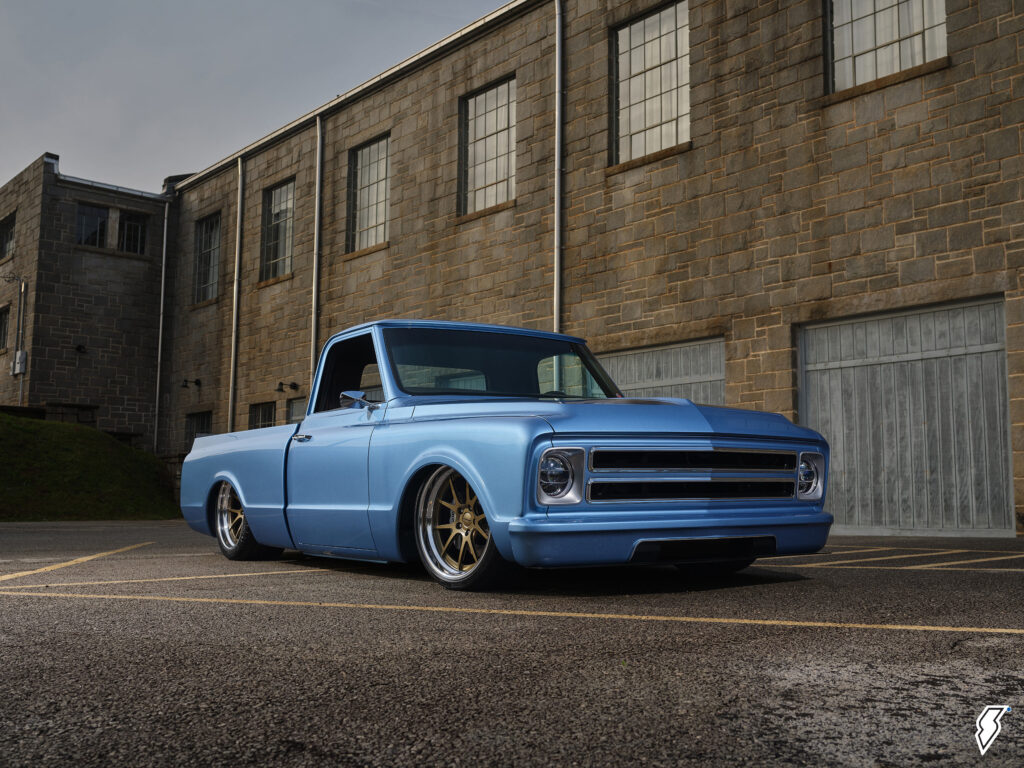 thomas_dickerson_c10_23-1024x768-1 Front quarter shot of a custom chevy c10 truck